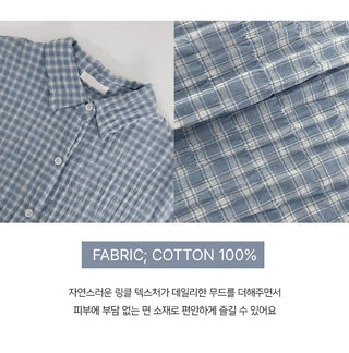 Lover's Wrinkle Check Long Sleeve Shirt