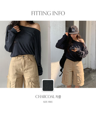 Dusche One Shoulder Long Sleeve T Shirt