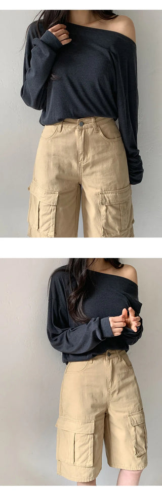 Dusche One Shoulder Long Sleeve T Shirt