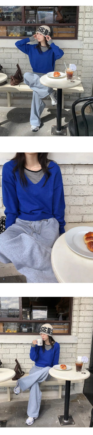 Deztell Round Striped Long Sleeve T shirt