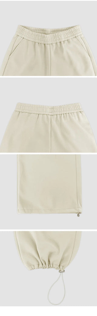 Elline String Wrap Skirt Layered Elastic Two Way Wide Pants