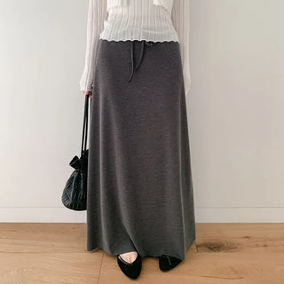 Onart String Flare Long Skirt