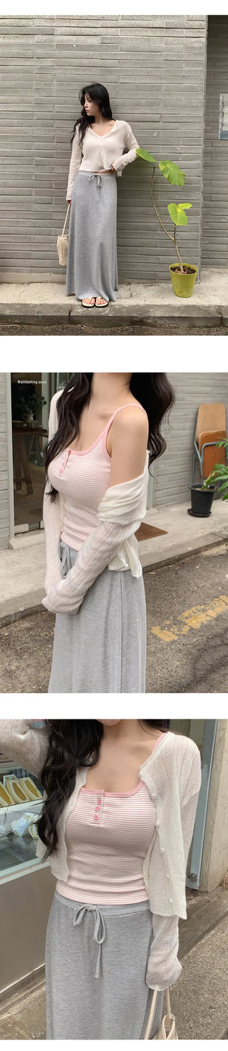 Kaibin Round See through Cardigan
