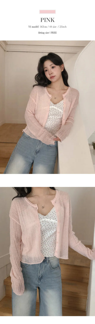 Kaibin Round See through Cardigan