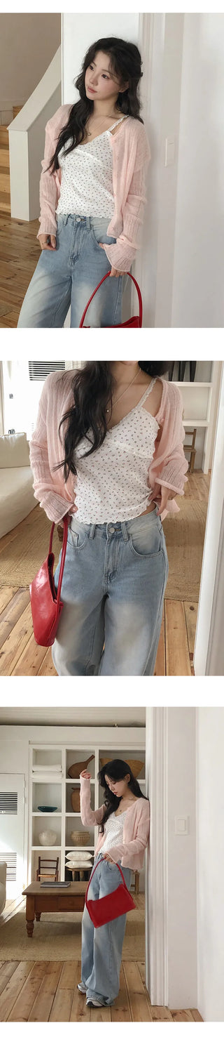 Kaibin Round See through Cardigan