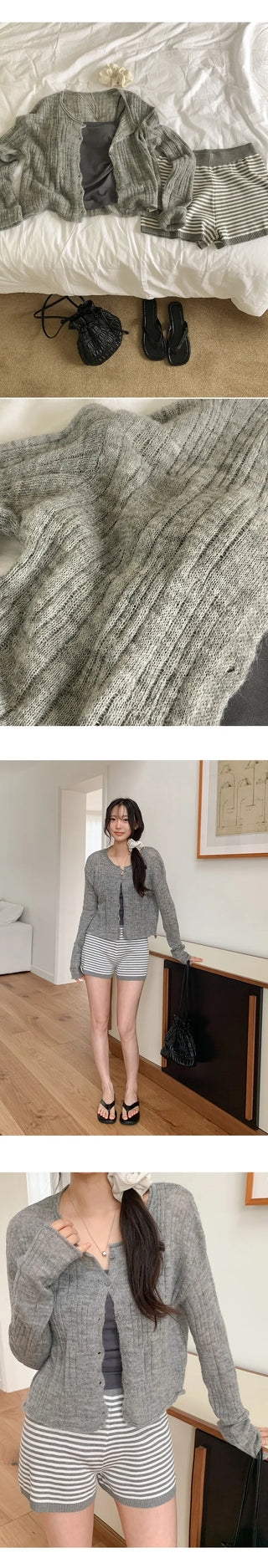 Kaibin Round See through Cardigan