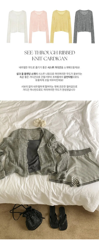 Kaibin Round See through Cardigan
