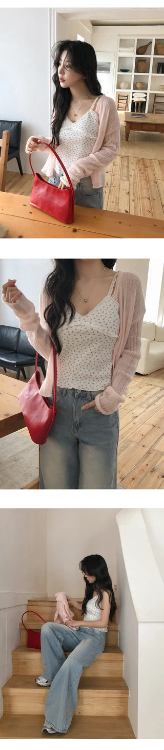 Henia Lace Flower Wave Sleeveless