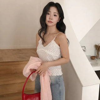 Henia Lace Flower Wave Sleeveless