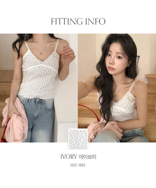 Henia Lace Flower Wave Sleeveless