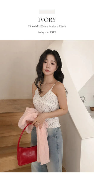 Henia Lace Flower Wave Sleeveless