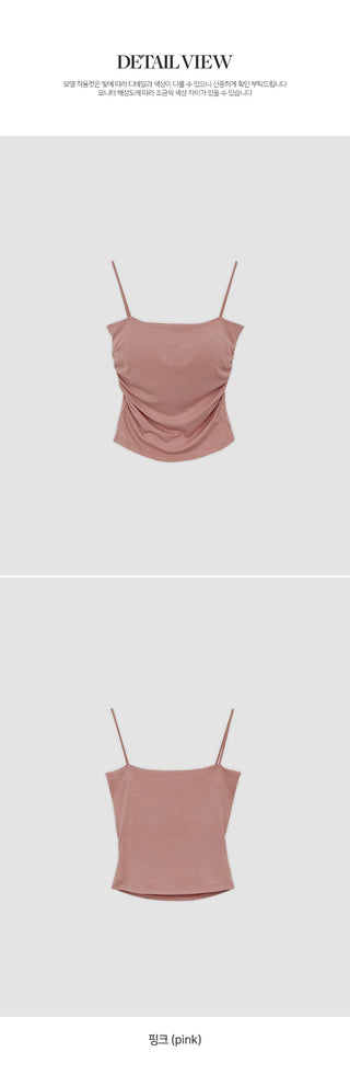 Leart Cap Shirred Strap Sleeveless
