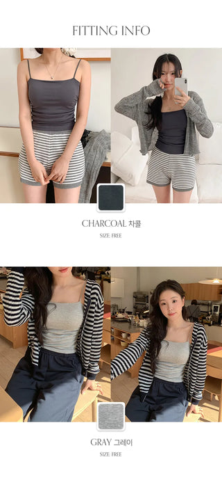 Leart Cap Shirred Strap Sleeveless