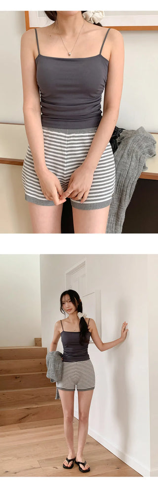 Leart Cap Shirred Strap Sleeveless