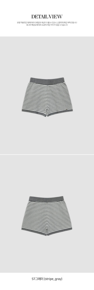 Adev Pendant Banding Knit Shorts