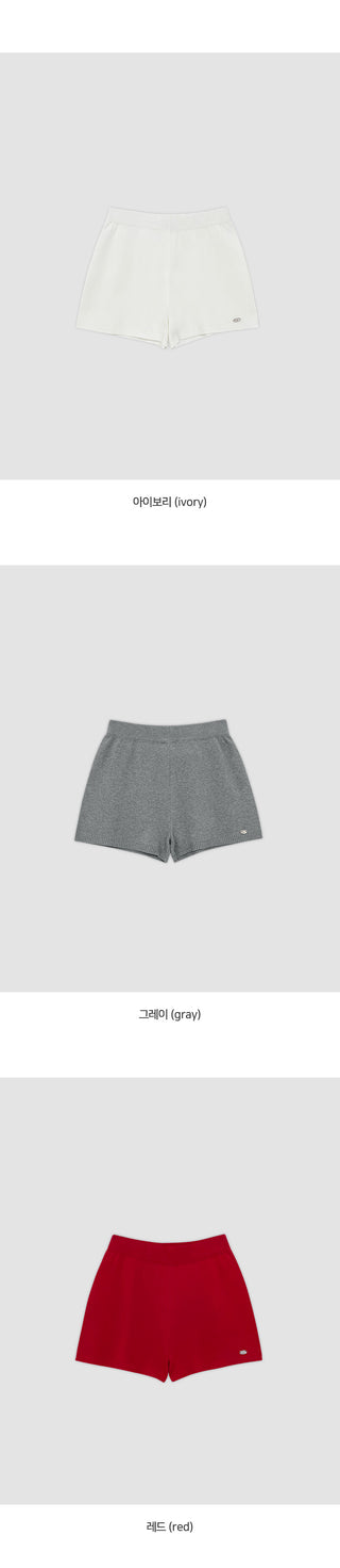 Adev Pendant Banding Knit Shorts
