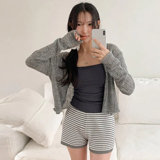Adev Pendant Banding Knit Shorts