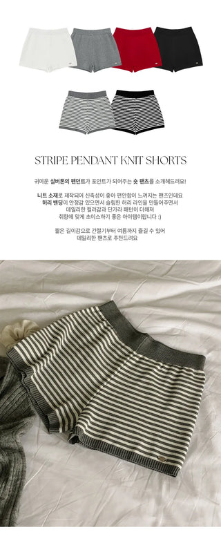 Adev Pendant Banding Knit Shorts