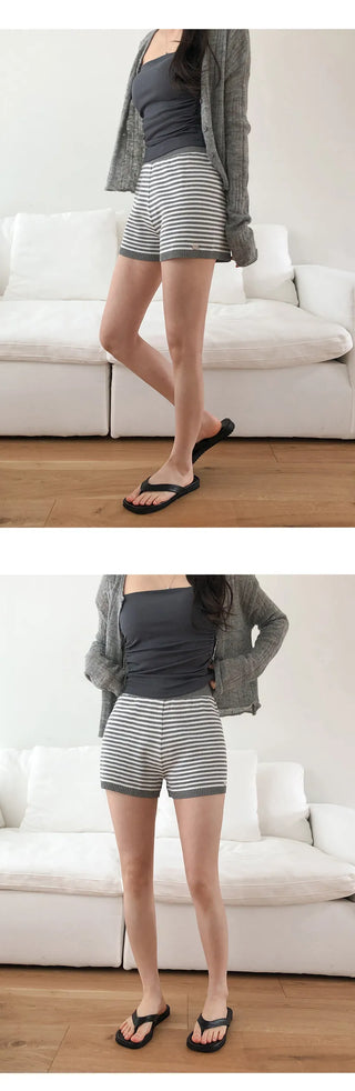 Adev Pendant Banding Knit Shorts