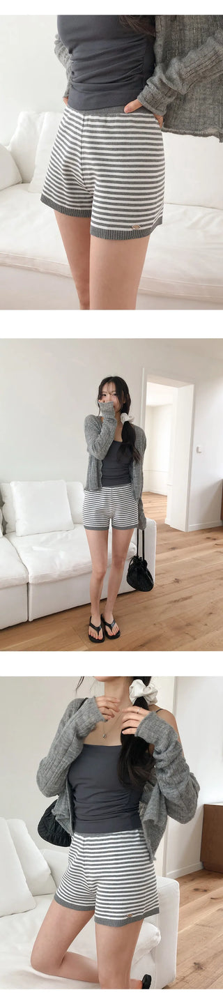 Adev Pendant Banding Knit Shorts