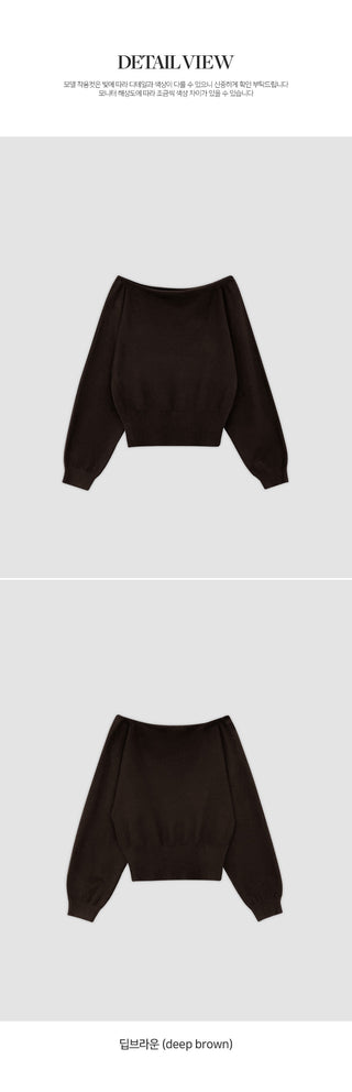 Luitel One Shoulder Viscose Loose Fit Long Sleeve Knit