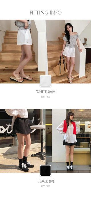 Divoire Pendant Elastic Waist Shorts