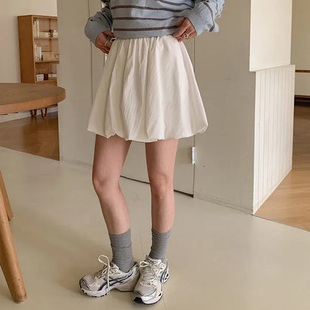Lunark Banding Pumpkin Mini Skirt