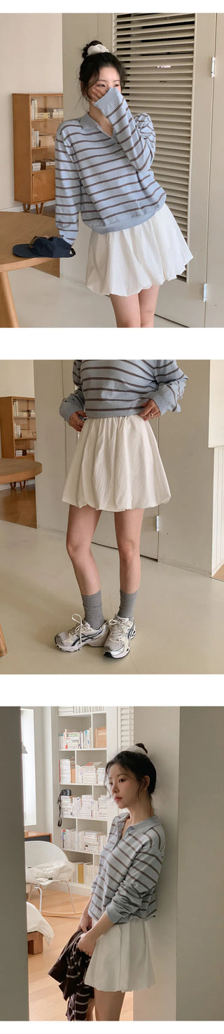 Lunark Banding Pumpkin Mini Skirt