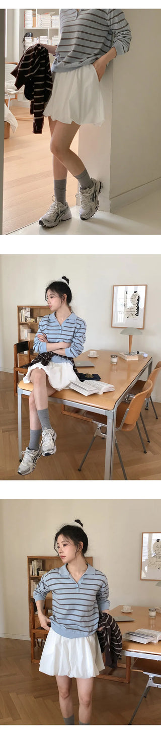 Lunark Banding Pumpkin Mini Skirt