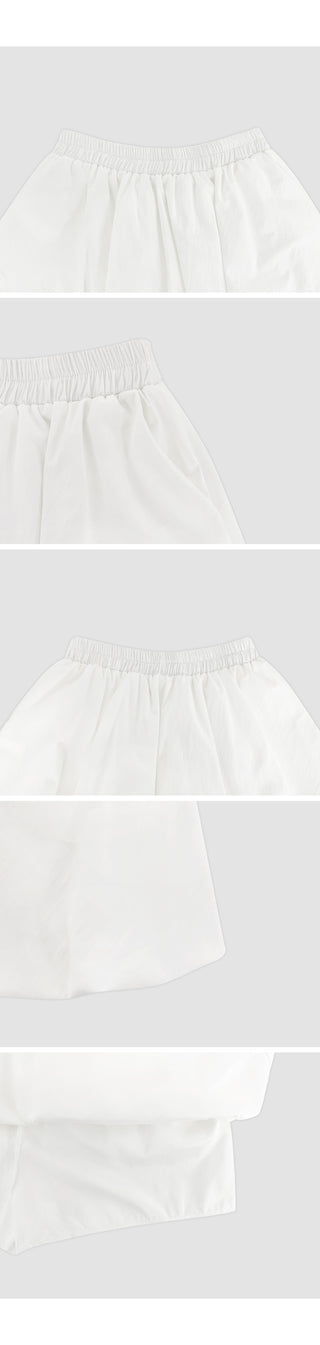 Lunark Banding Pumpkin Mini Skirt