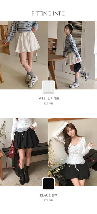 Lunark Banding Pumpkin Mini Skirt