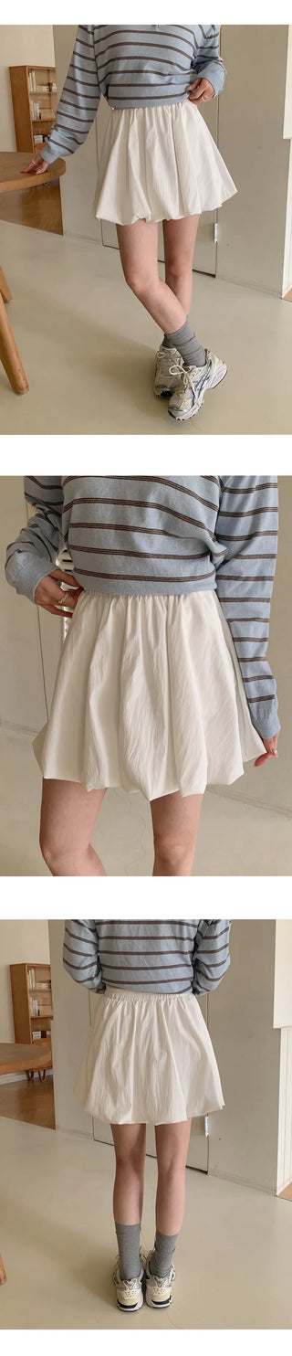 Lunark Banding Pumpkin Mini Skirt