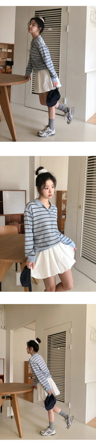 Lunark Banding Pumpkin Mini Skirt