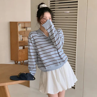 Sehiron Striped Collar Rugby Knit
