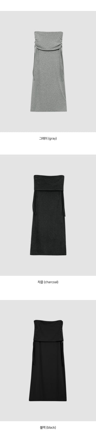 Dior Shirred String Layered Maxi Long Skirt
