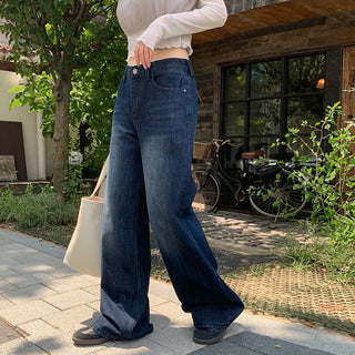 Levkin Back Pocket Wide Denim Pants