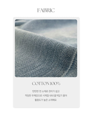 Levkin Back Pocket Wide Denim Pants
