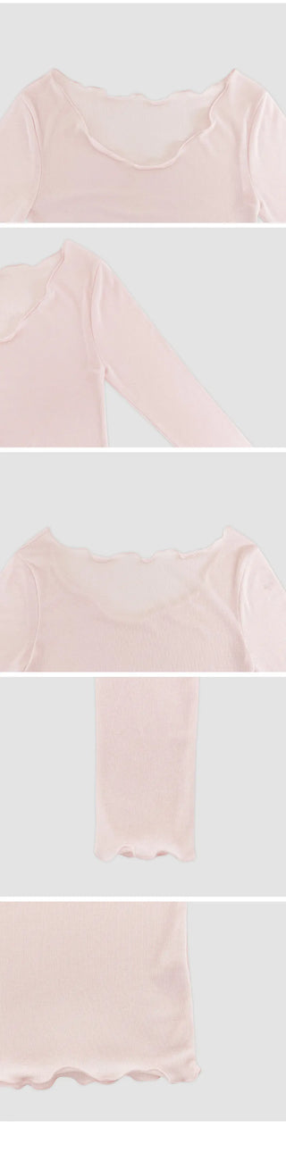 Crowen Halterneck Layered Sleeveless Long Sleeve T Shirt Set