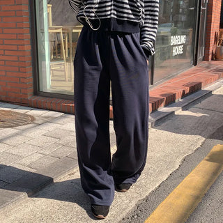 Spero Two Way Cut out Elastic Waist Wide Pants