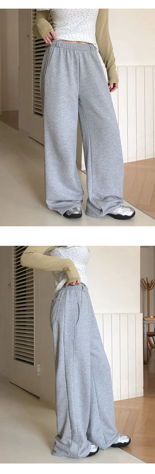 Spero Two Way Cut out Elastic Waist Wide Pants