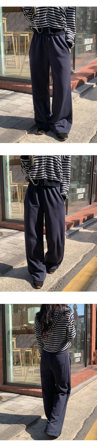 Spero Two Way Cut out Elastic Waist Wide Pants