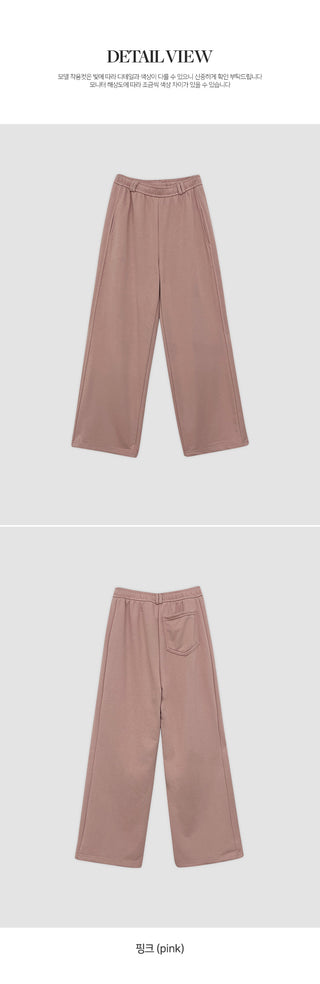 Spero Two Way Cut out Elastic Waist Wide Pants