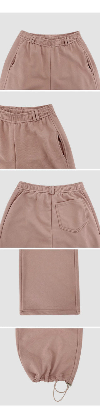 Spero Two Way Cut out Elastic Waist Wide Pants