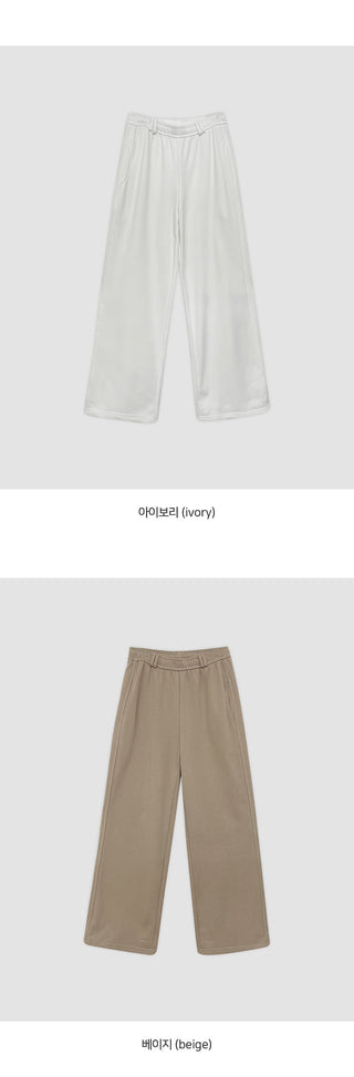 Spero Two Way Cut out Elastic Waist Wide Pants