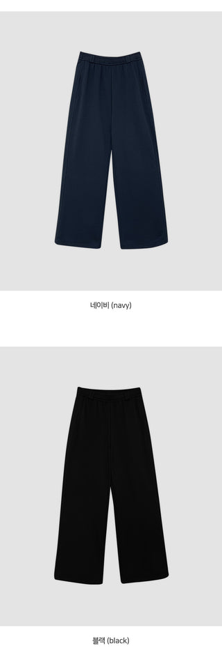 Spero Two Way Cut out Elastic Waist Wide Pants
