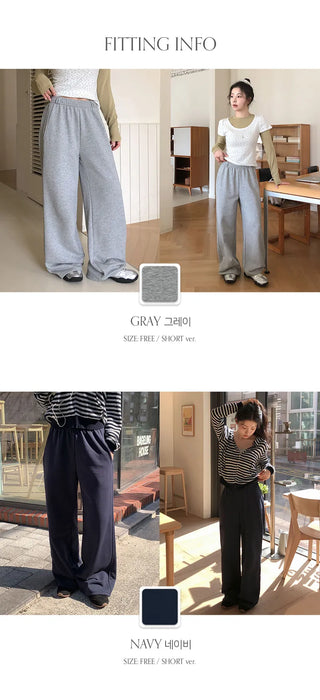 Spero Two Way Cut out Elastic Waist Wide Pants