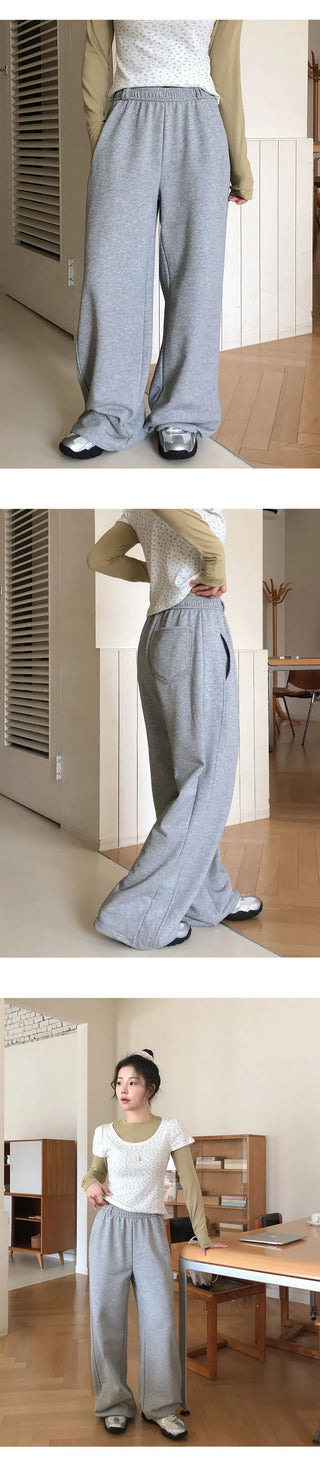 Spero Two Way Cut out Elastic Waist Wide Pants