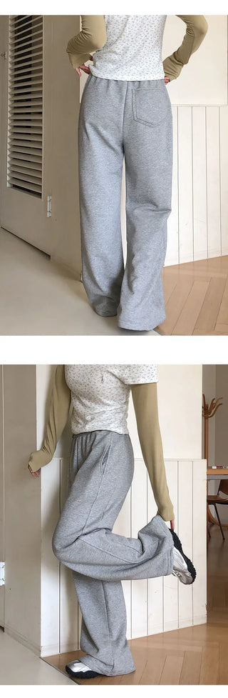 Spero Two Way Cut out Elastic Waist Wide Pants