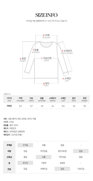 Ponyian V neck Thick Balloon Knit
