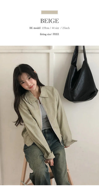 Bonheur Two Way Banding Leather Jacket